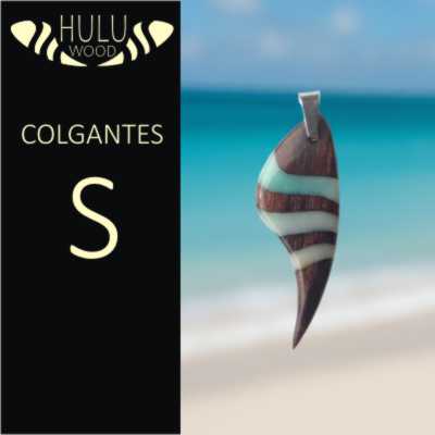 Colgante de madera y resina HuluWood tamaño S pequeño