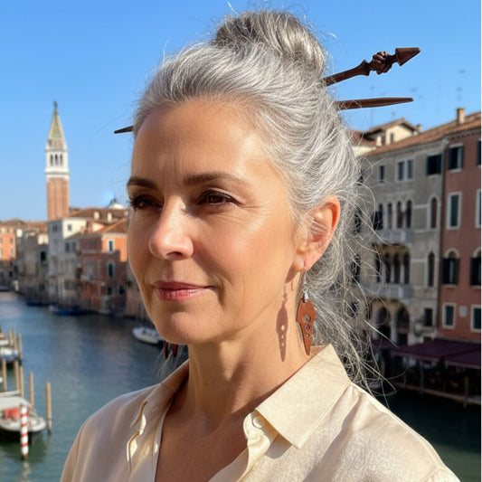 B4 Pendientes HuluWood OnlyWood modelo venecia