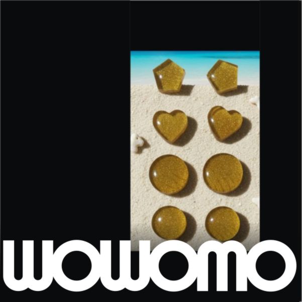 Varios juegos de parejas dependientes de botón color azúl marinointenso veteado y con un toque de fantasía y esmalte ultrabrillante